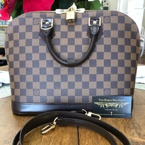 Vuitton Alma Pm Ebene + authentic strap